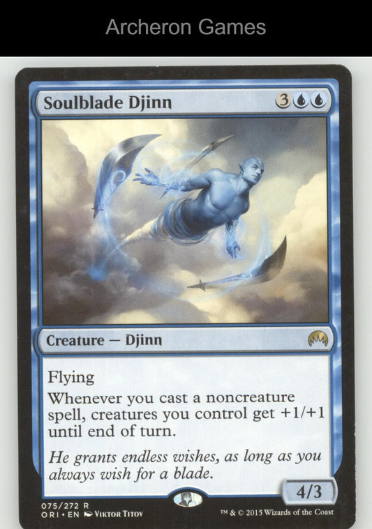 Soulblade Djinn 75 R MTG Card Magic Origins