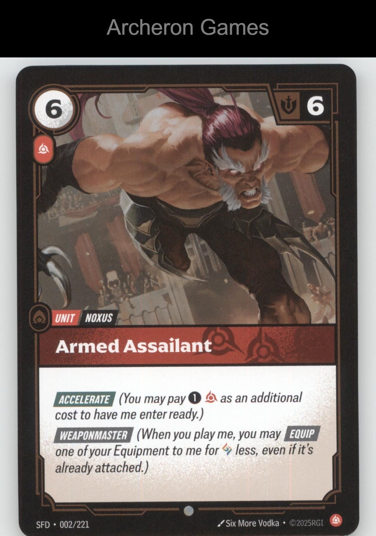 Armed Assailant SFD 002/221 C  Card Spiritforged