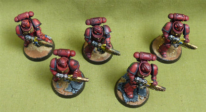 Infernus Squad set of 5 painted - Blood Angels - Warhammer 40K #5C7