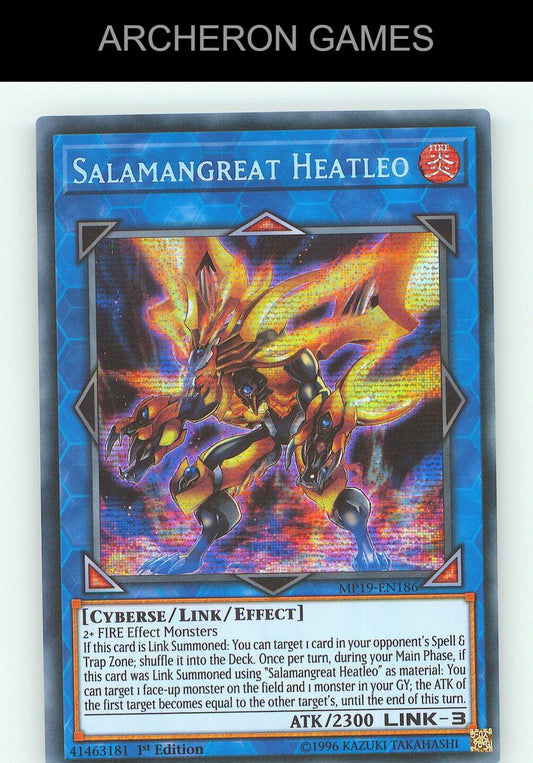Salamangreat Heatleo SEC YUGIOH Card