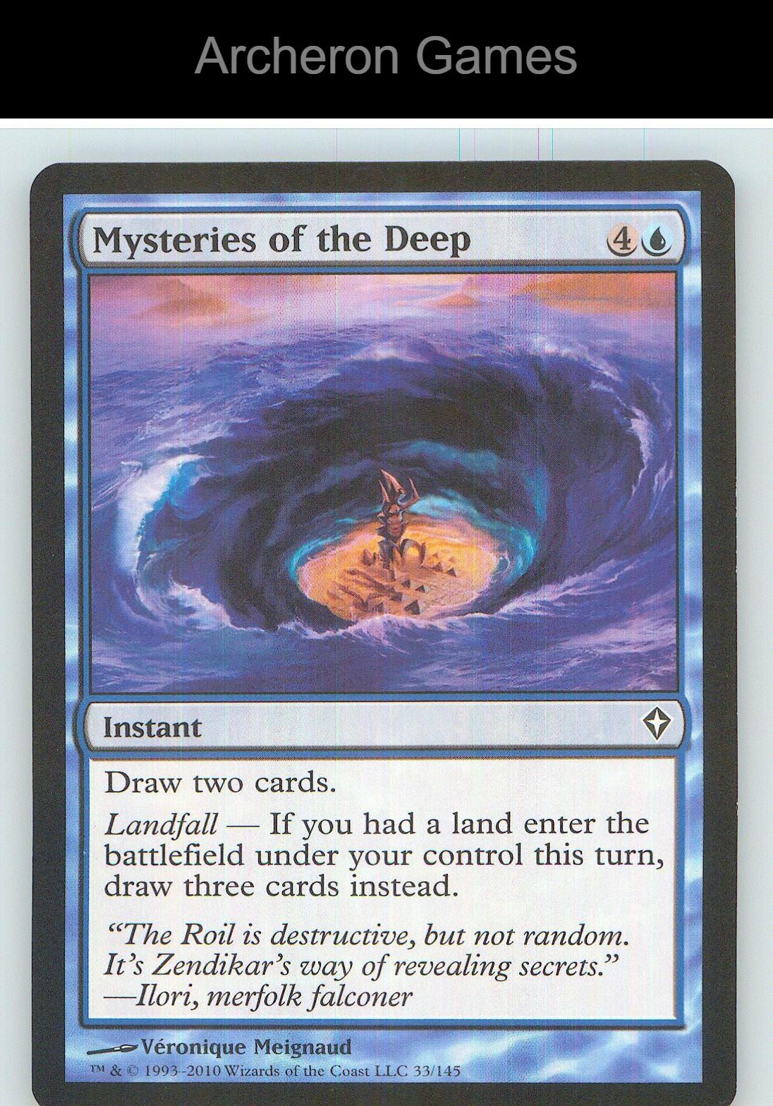 Mysteries of the Deep WWK 33 C MTG Card NM/EX+