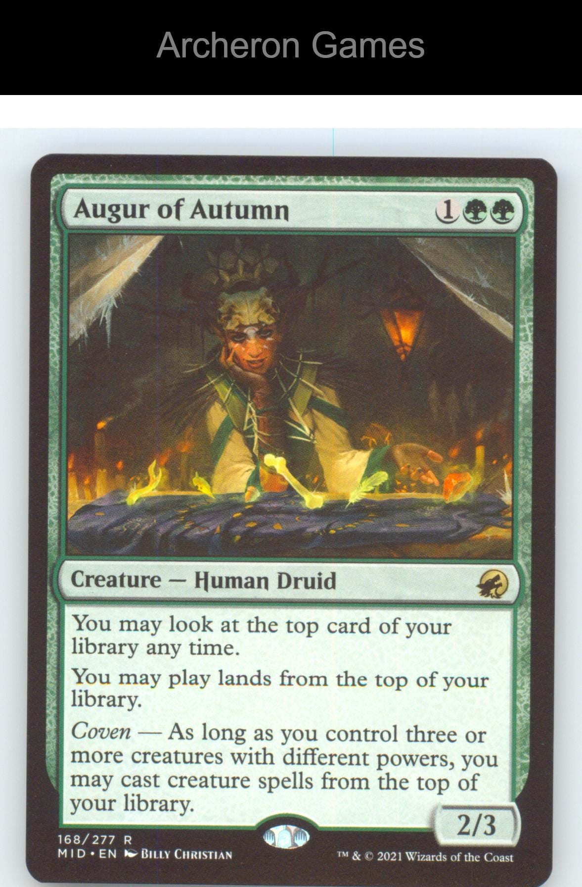 Augur of Autumn MID 168 R MTG Card NM/EX+