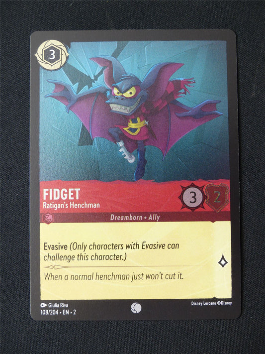 Fidget 108/204 Foil - Lorcana Card #3CF