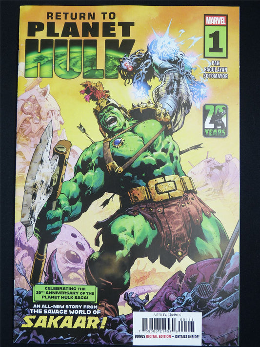 Return to Planet HULK #1 - Marvel Comic #5J1