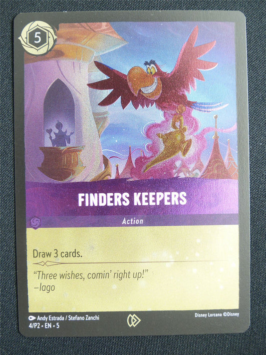 Finders Keepers 4/P2 Foil - Lorcana Card #14C