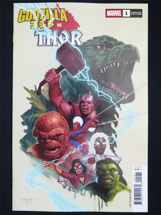 GODZILLA vs Thor #1 Variant - Sep 2025 Marvel Comic #1MF