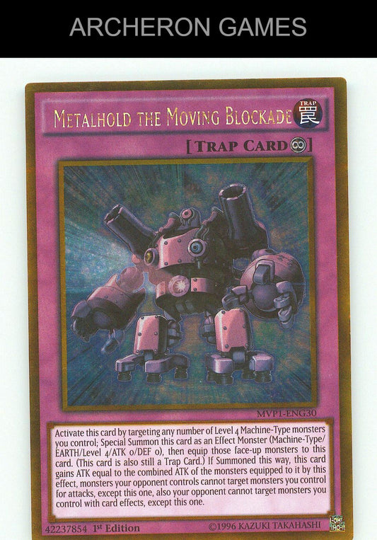 Metalhold the Moving Blockade Gold Rare YUGIOH Card Unlimited