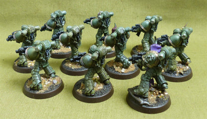 MKII Tactical Squad set of 10 painted - Death Guard - Warhammer Horus Heresy #42U