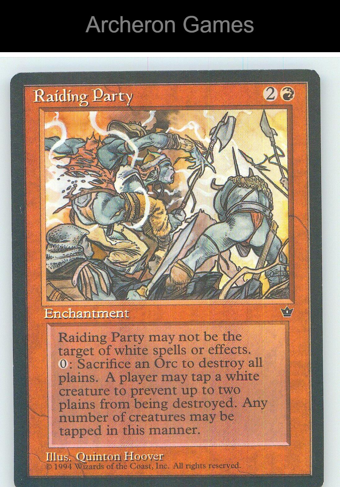Raiding Party FEM UC MTG Card NM/EX+