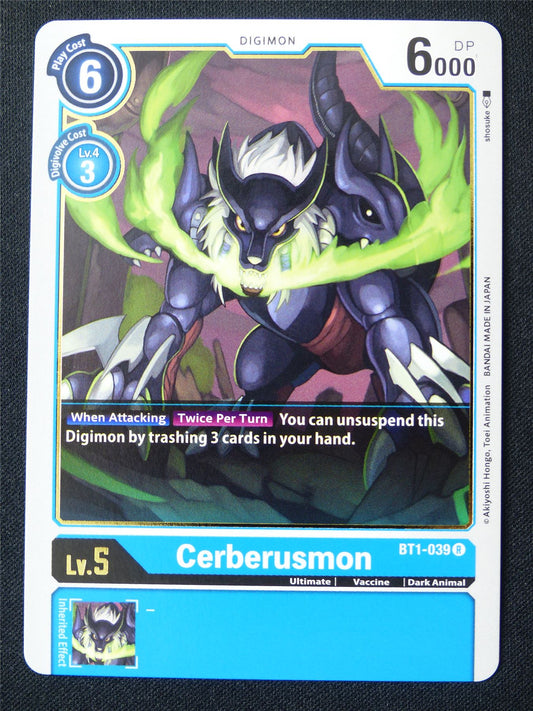 Cerberusmon BT1-039 R - Digimon Card #198