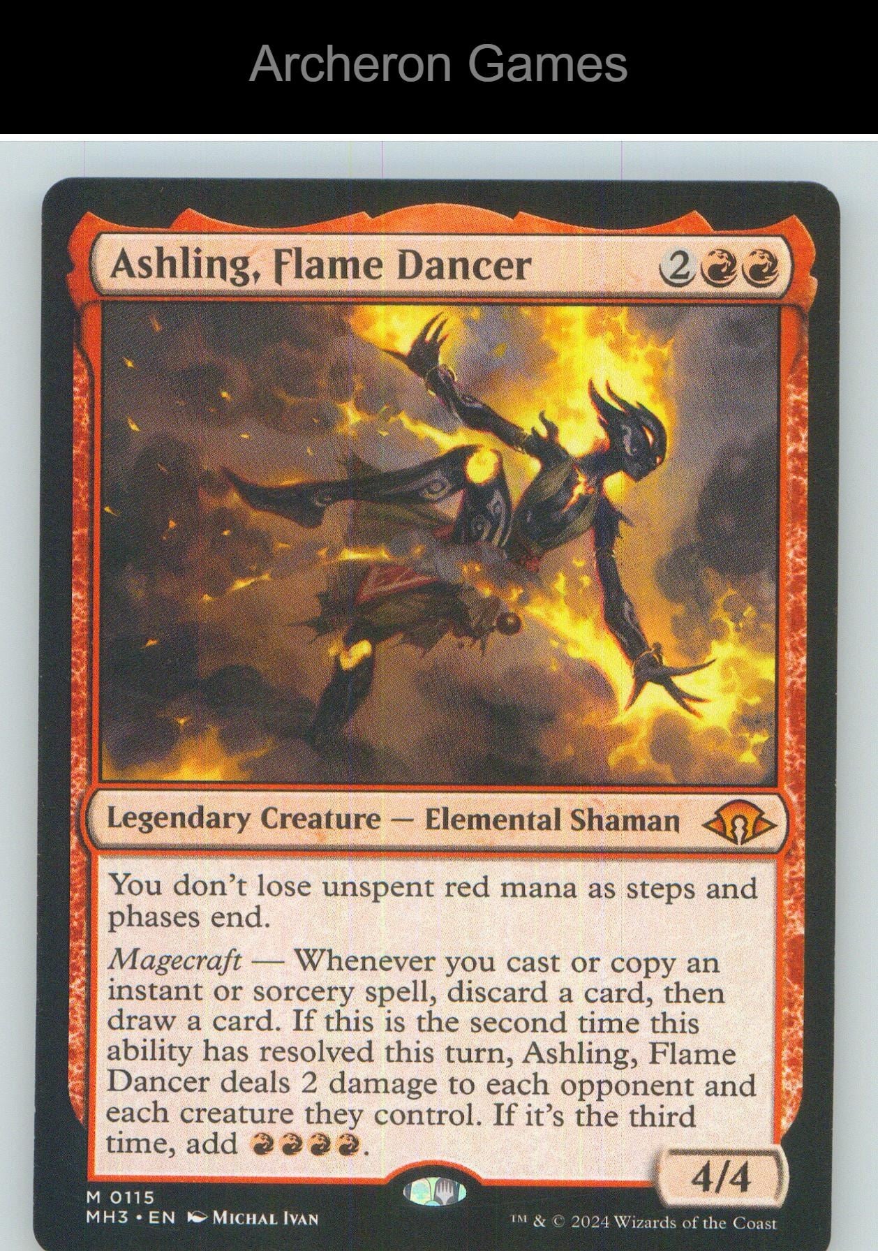 Ashling, Flame Dancer MH3 115 Mythic MTG Card NM/EX+