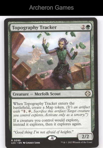 Topography Tracker 95 R MTG Card Commander: The Lost Caverns of Ixalan