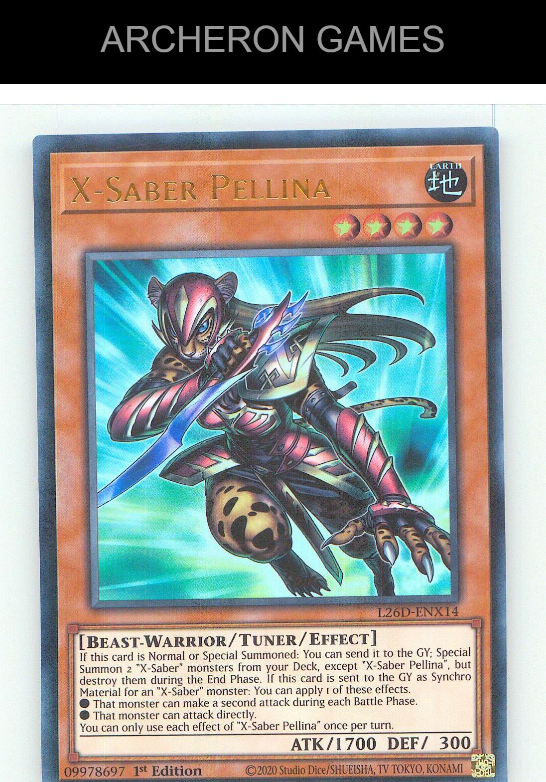 X-Saber Pellina (Ultra Rare) Ultra Rare YUGIOH Card 1st Edition
