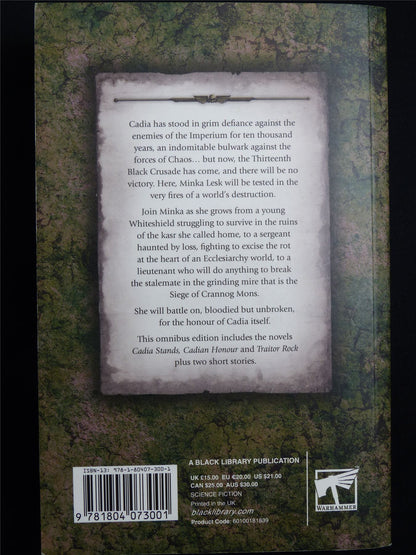 Minka Lesk The Last Whiteshield - Warhammer 40K Novel Softback #3R2