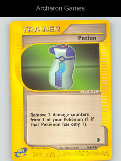 Pokemon Card Potion EX 156/165 C Expedition Base Set