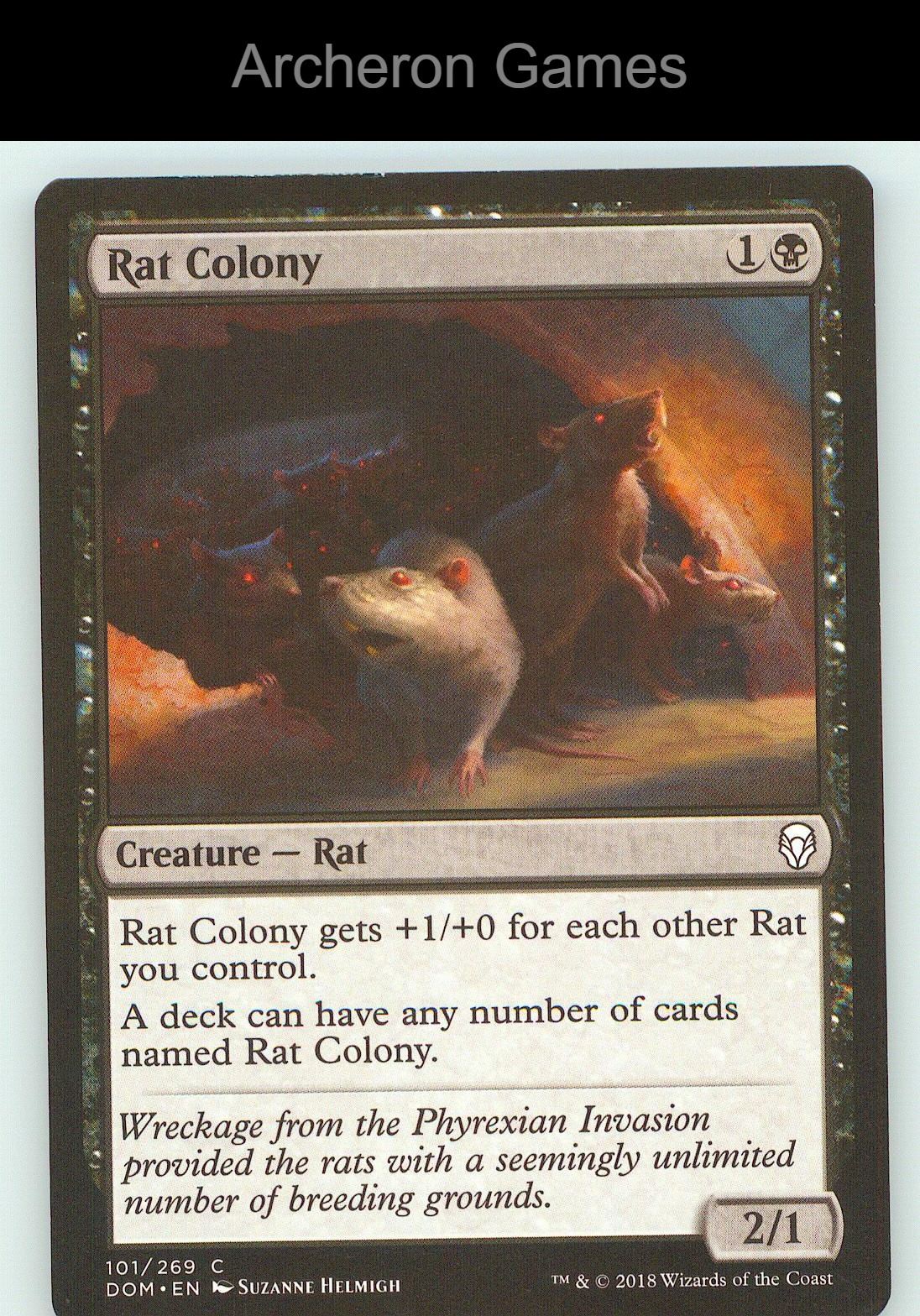 Rat Colony DOM 101 C MTG Card NM/EX+