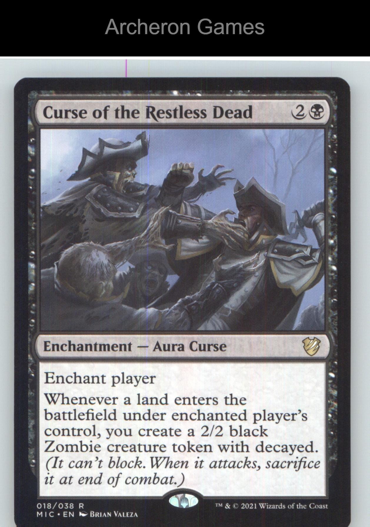 Curse of the Restless Dead MIC 18 R MTG Card NM/EX+