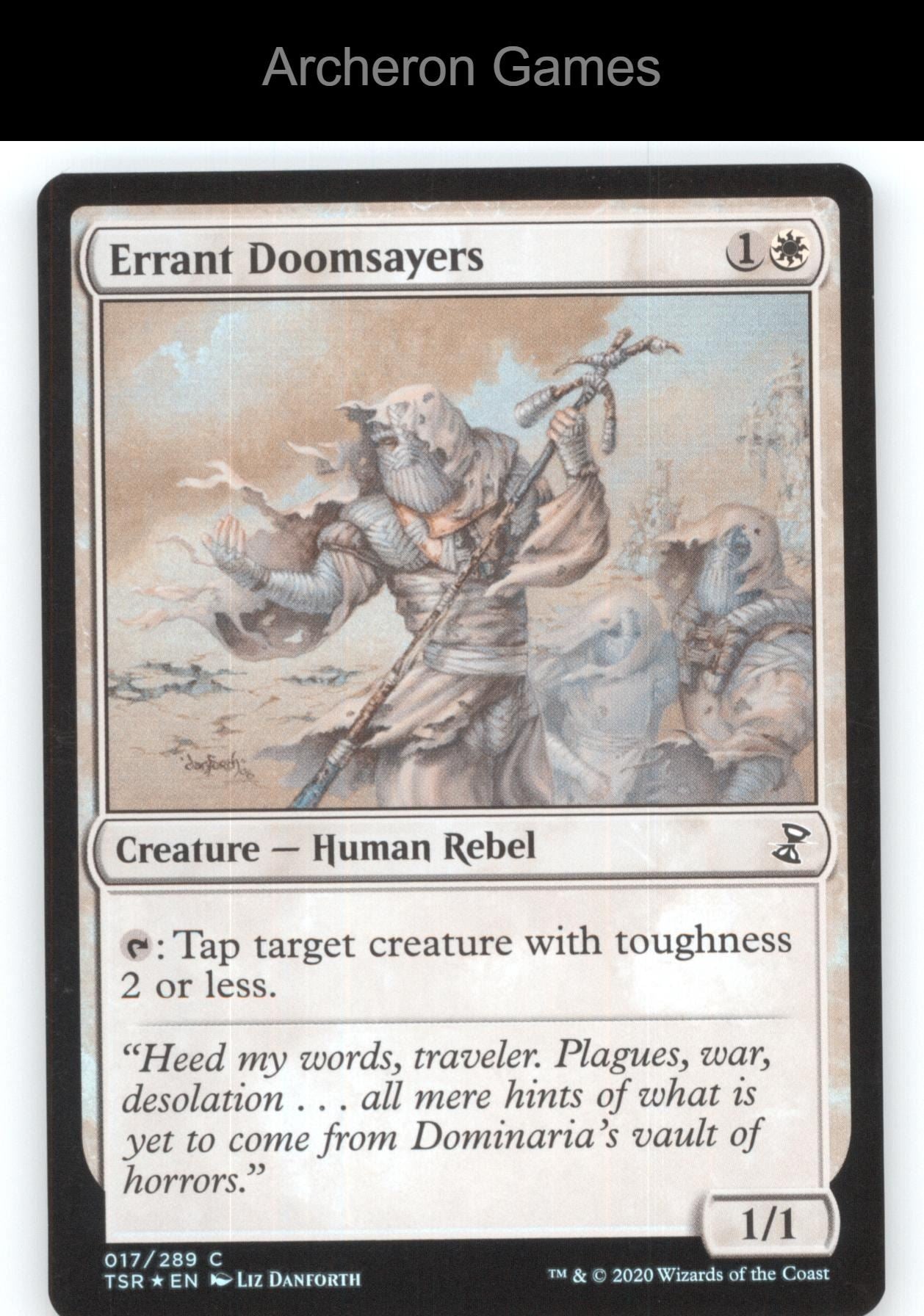 Errant Doomsayers 17 C MTG Card Time Spiral: Remastered