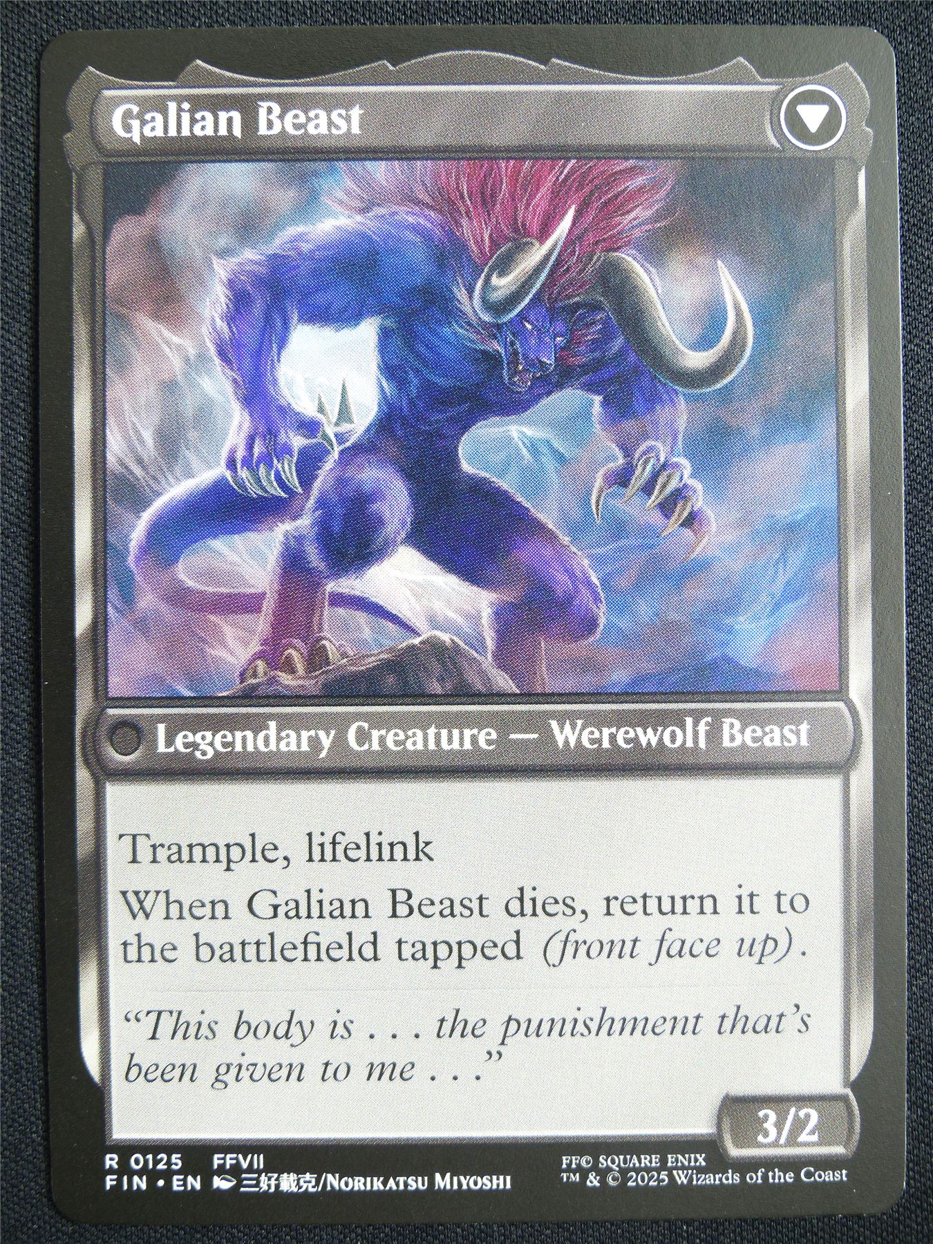 Vincent Valentine - FIN - Mtg Card #1ZH