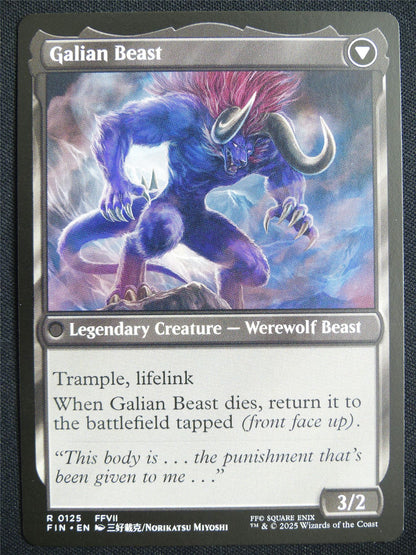 Vincent Valentine - FIN - Mtg Card #1ZH