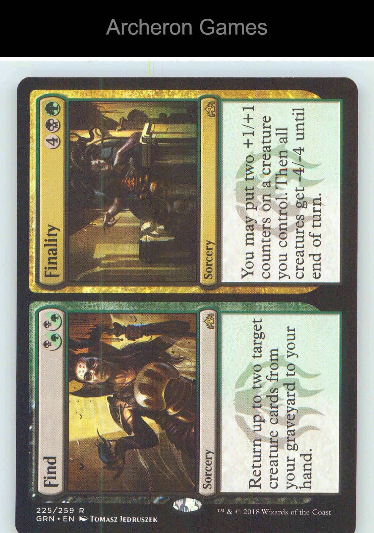 Find // Finality GRN 225 R MTG Card NM/EX+