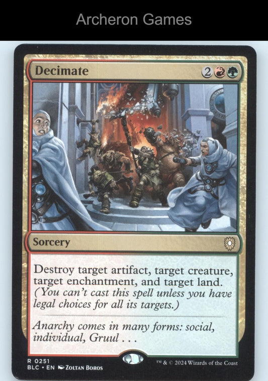 Decimate 251 R MTG Card Commander: Bloomburrow