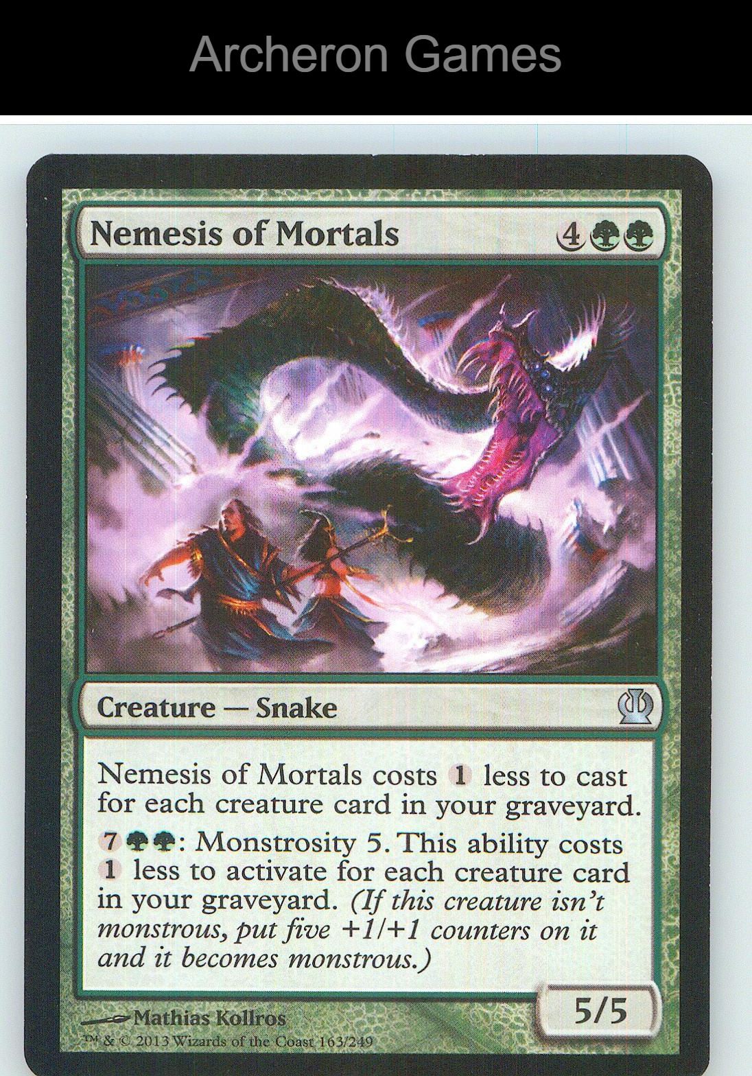 Nemesis of Mortals THS 163 UC MTG Card NM/EX+