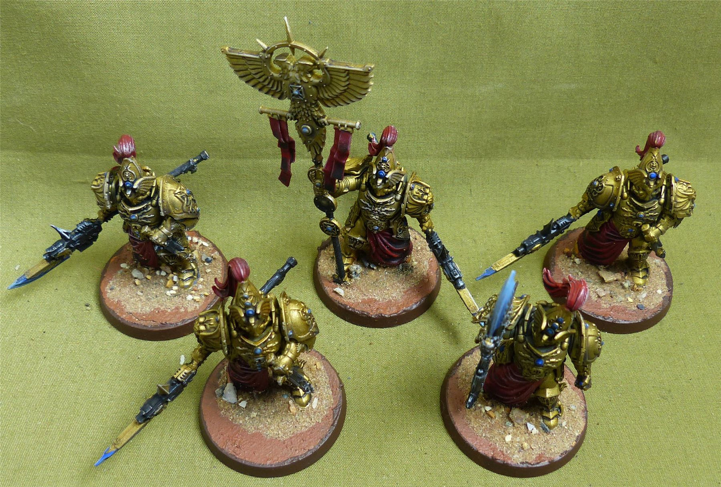 Custodian Wardens painted - Adeptus Custodes - Warhmmaer 40K #1OW