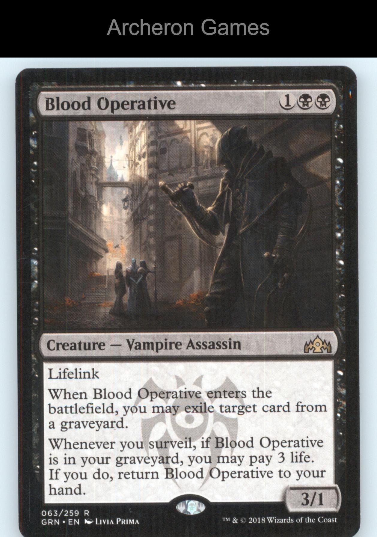 Blood Operative 63 R MTG Card Guilds of Ravnica