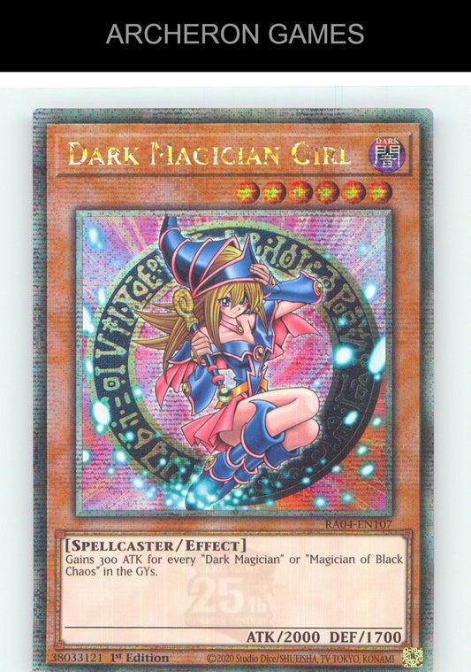 Dark Magician Girl (7th Art) (Quarter Century Secret Rare) YUGIOH 1st Edition