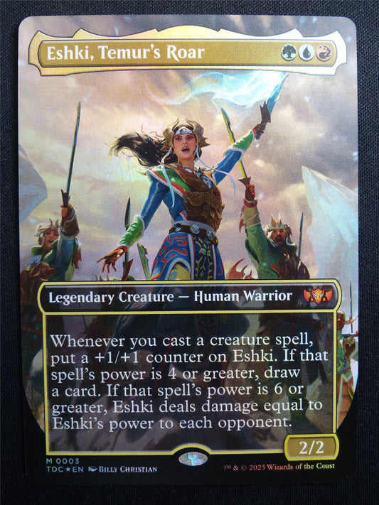 Eshki Temur's Roar Borderless Foil - TDC - Mtg Card #3GV