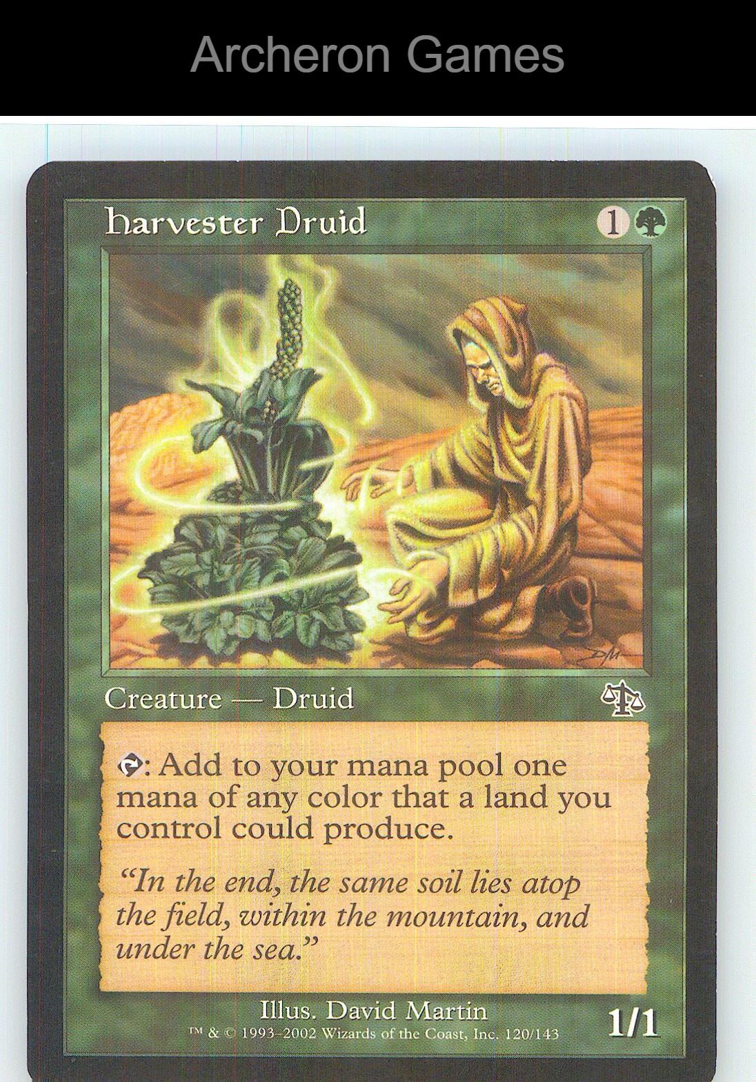 Harvester Druid JUD 120 C MTG Card NM/EX+