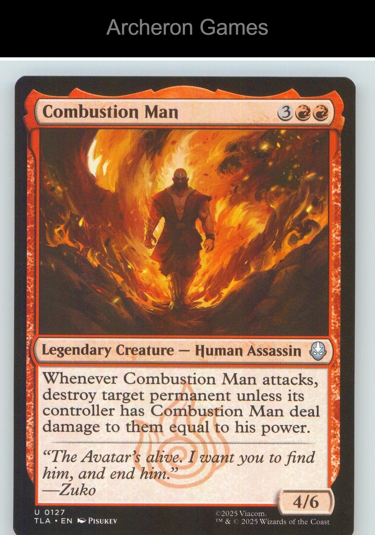 Combustion Man TLA 127 UC MTG Card NM/EX+