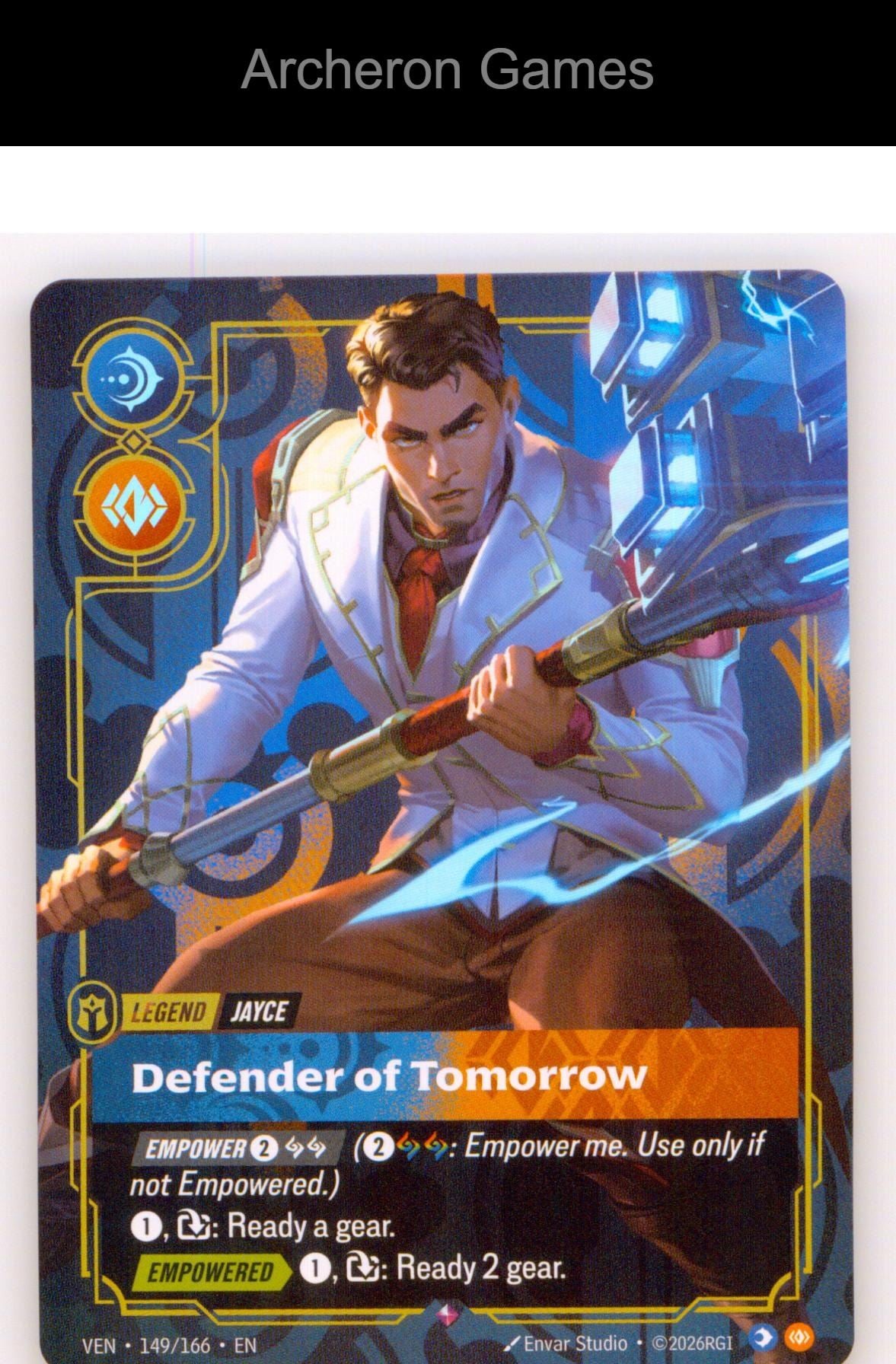 Jayce - Defender of Tomorrow VEN 149/166 R Vendetta Riftbound Card