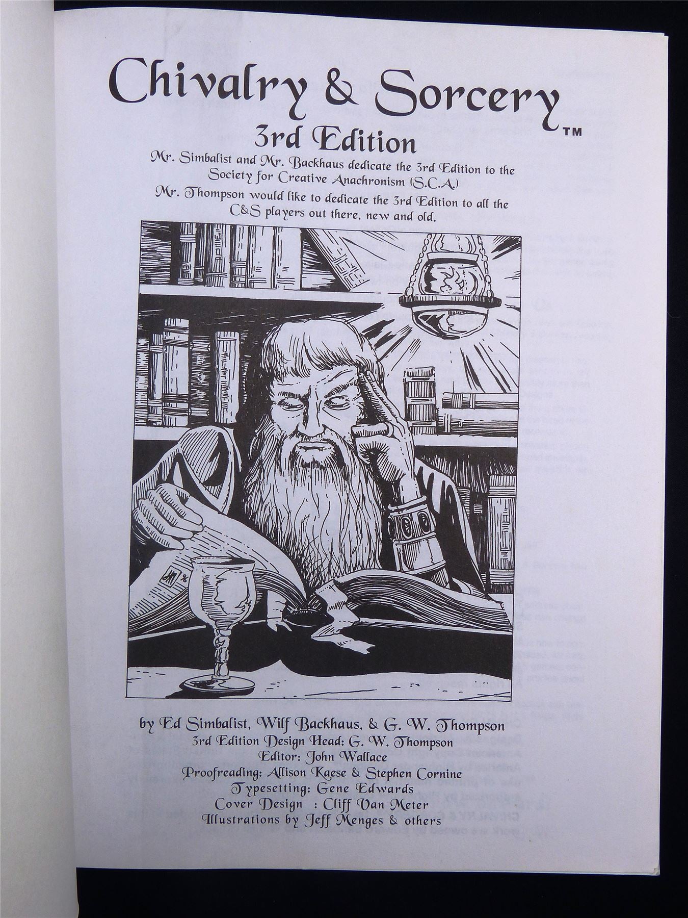 Chivalry & Sorcery 3rd Edition - Roleplay Softback #2UN