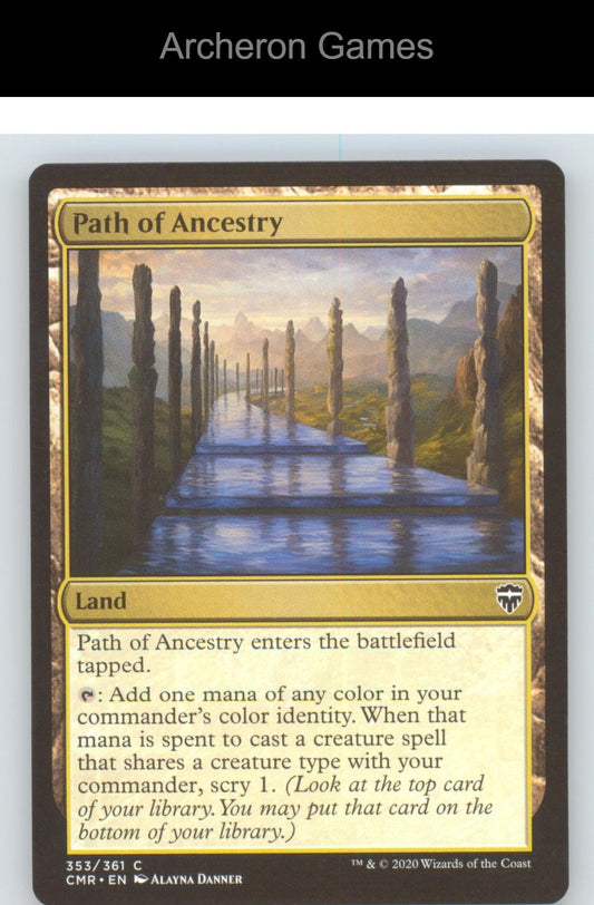 Path of Ancestry CMR 353 C MTG Card Commander Legends