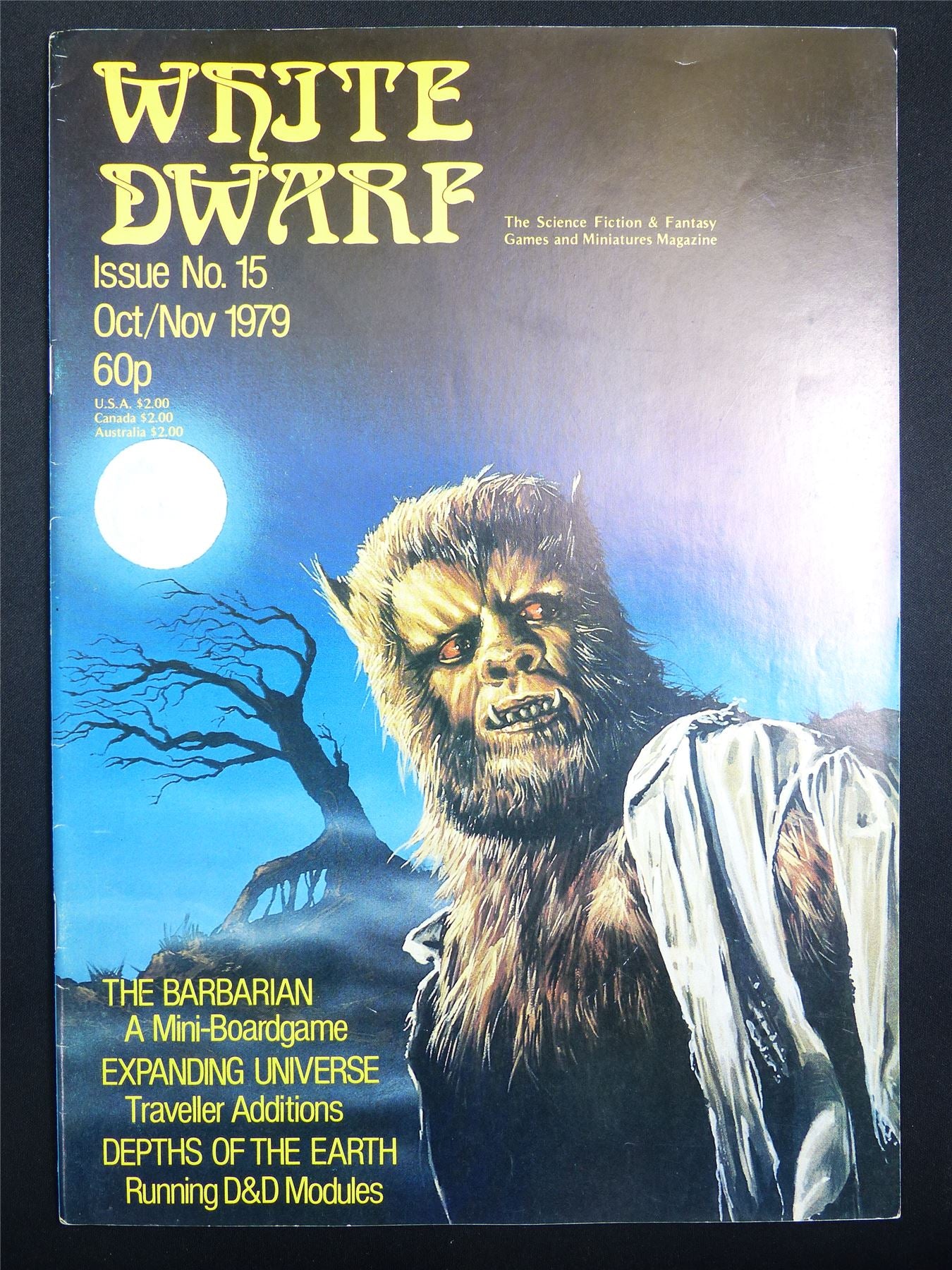 Vintage White Dwarf #15 OOP 1979 - Warhammer Magazine #KH
