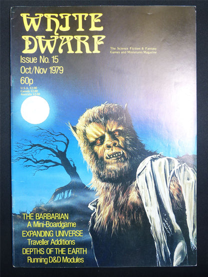 Vintage White Dwarf #15 OOP 1979 - Warhammer Magazine #KH