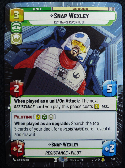 Snap Wexley 360 Hyperspace - Star Wars Unlimited Card #4VV