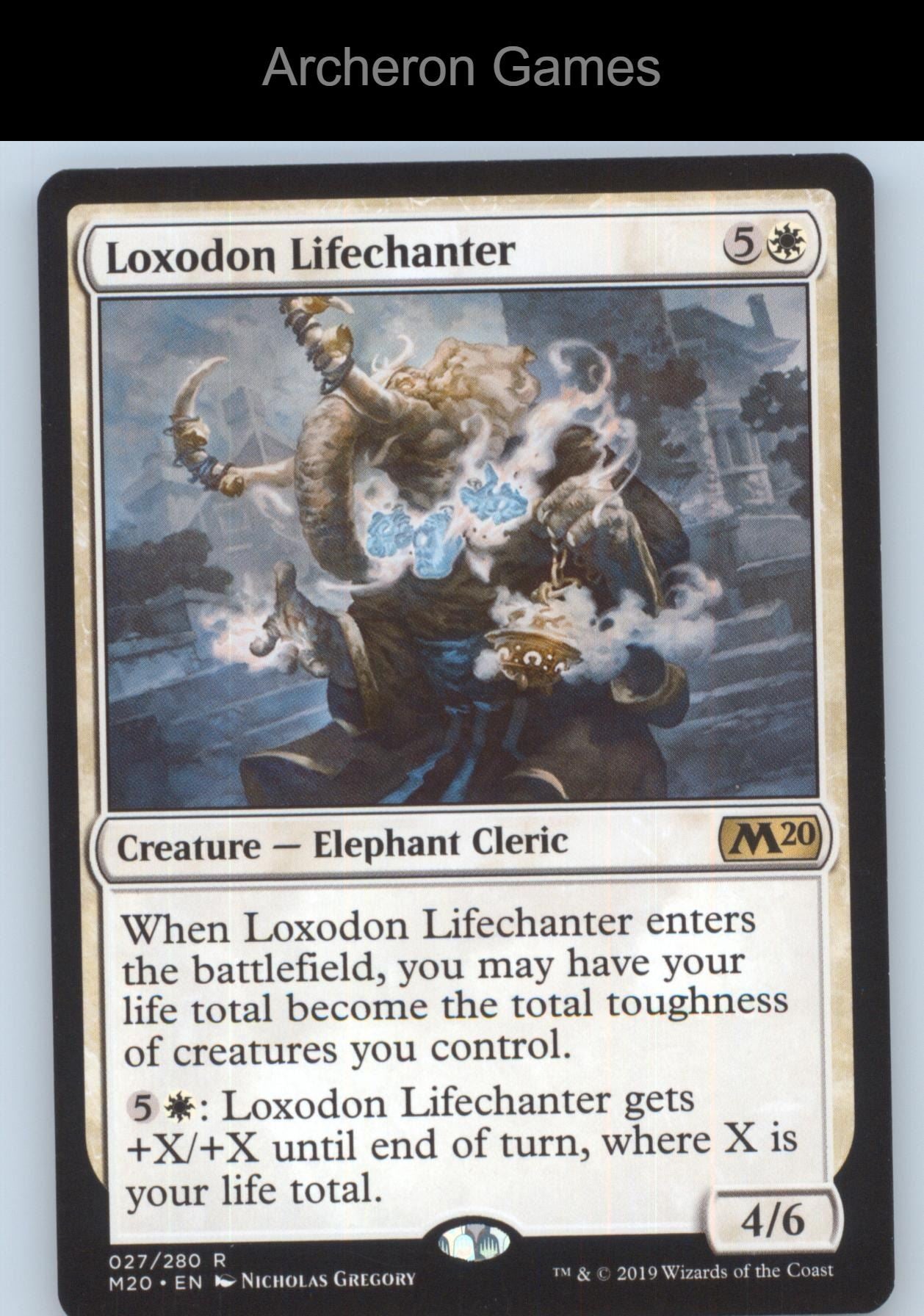 Loxodon Lifechanter 27 R MTG Card Promo Pack: Core Set 2020