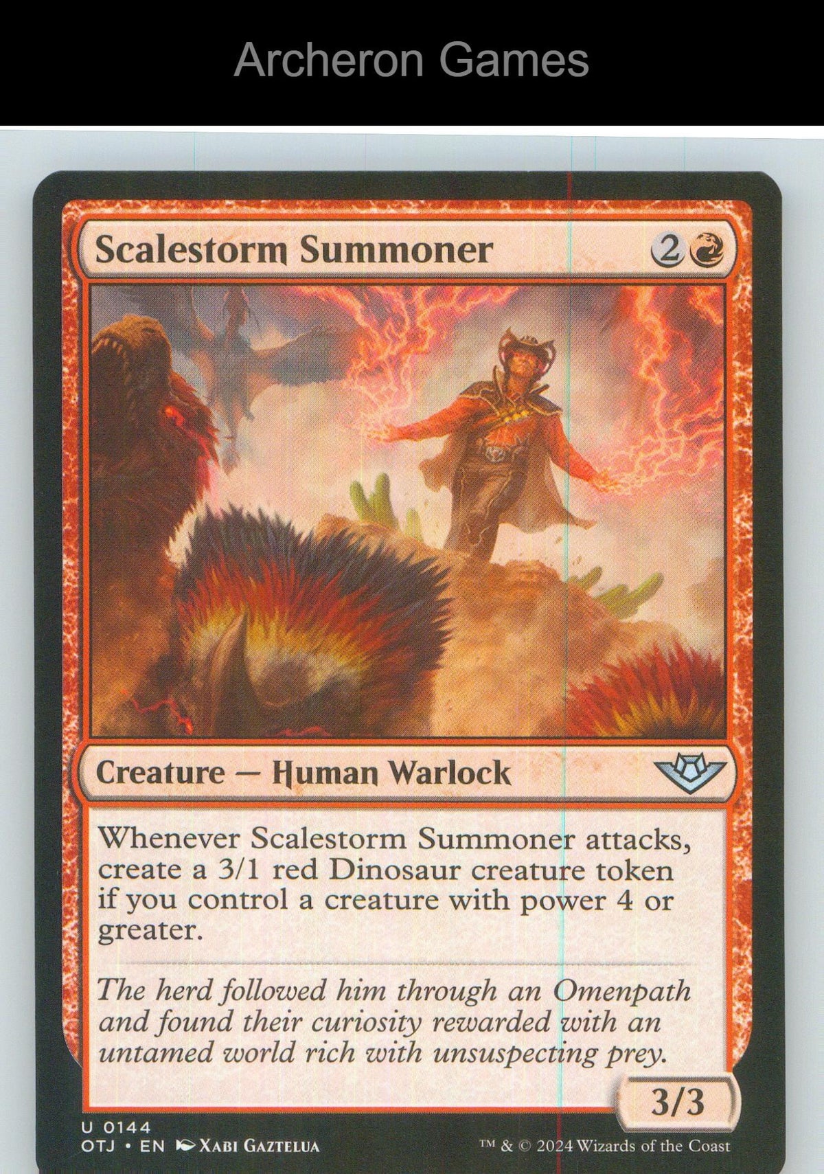 Scalestorm Summoner OTJ 144 UC MTG Card NM/EX+