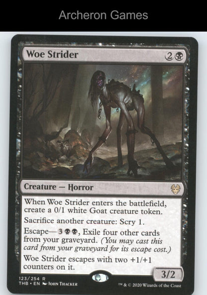 Woe Strider 123 R MTG Card Promo Pack: Theros Beyond Death