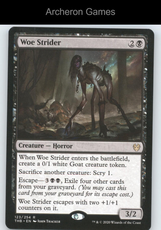 Woe Strider 123 R MTG Card Promo Pack: Theros Beyond Death