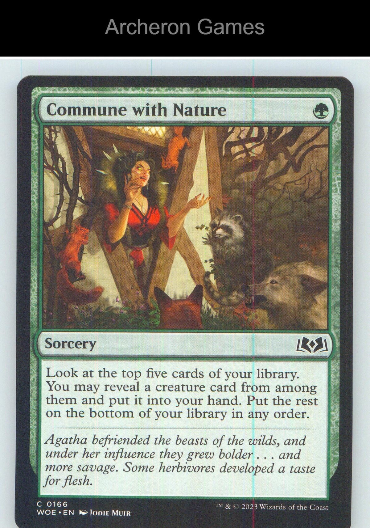 Commune with Nature WOE 166 C MTG Card NM/EX+