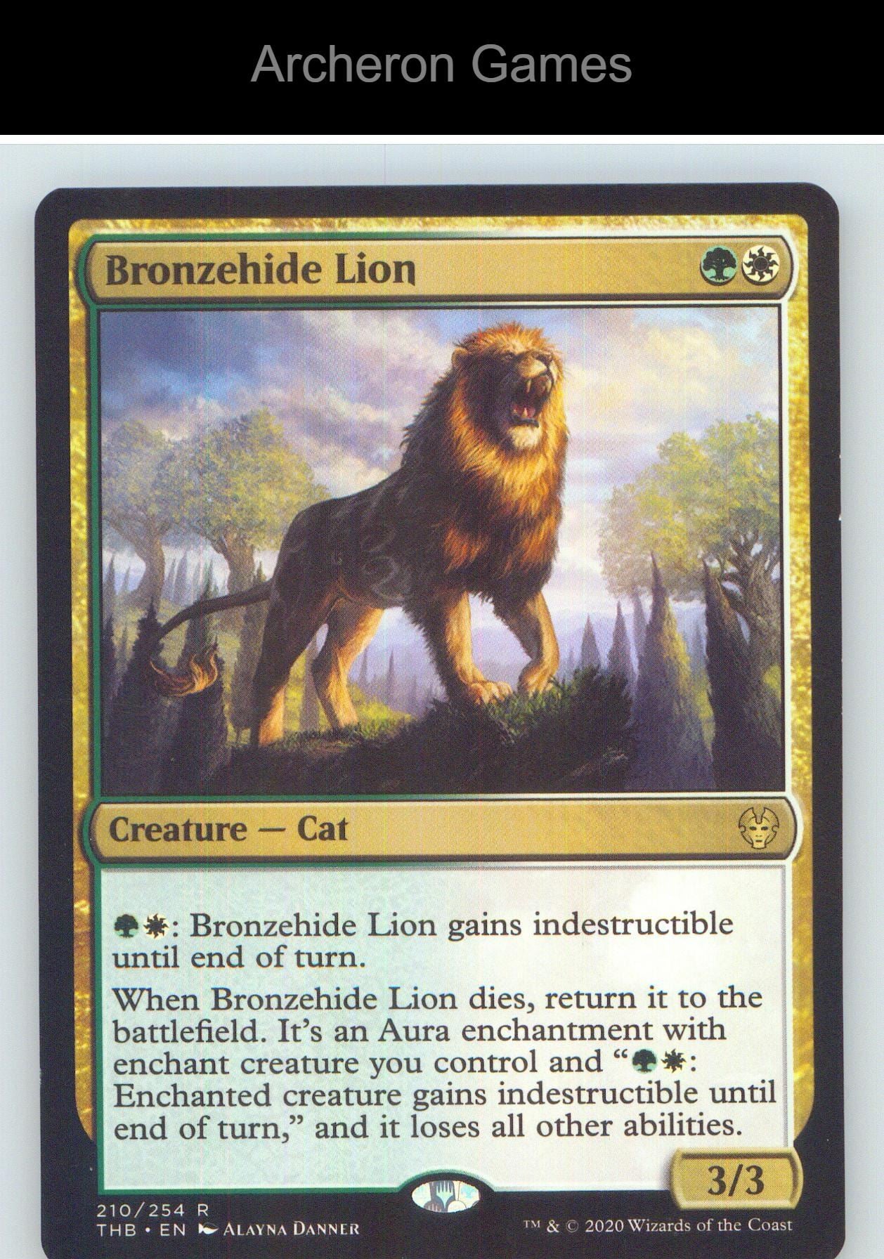 Bronzehide Lion THB 210 R MTG Card NM/EX+