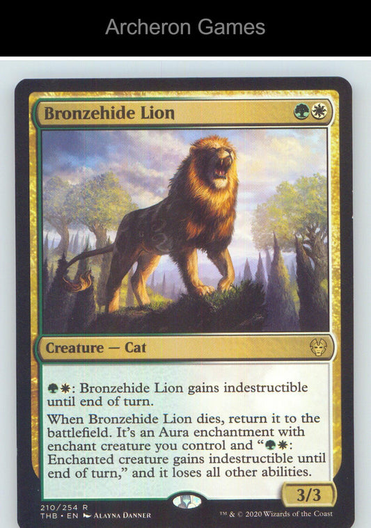 Bronzehide Lion THB 210 R MTG Card NM/EX+