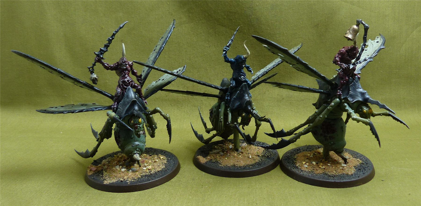 Plague Drones painted - Death Guard - Warhammer AoS #42S