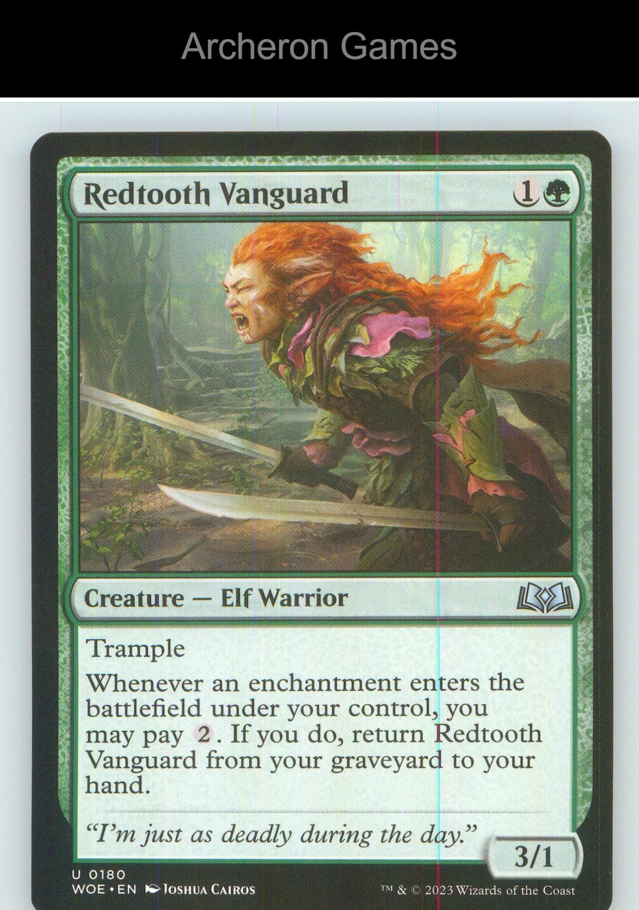 Redtooth Vanguard WOE 180 UC MTG Card NM/EX+