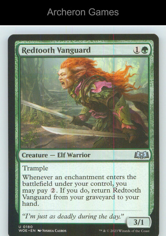 Redtooth Vanguard WOE 180 UC MTG Card NM/EX+