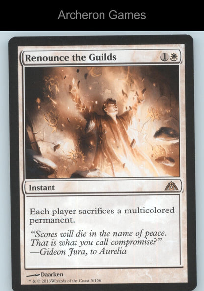 Renounce the Guilds 5 R MTG Card Dragon's Maze